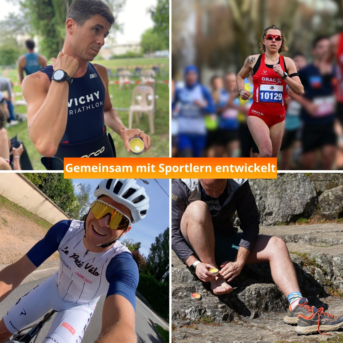Wettkampf-Paket – Regeneration, Anti-Reibung & Schweißschutz