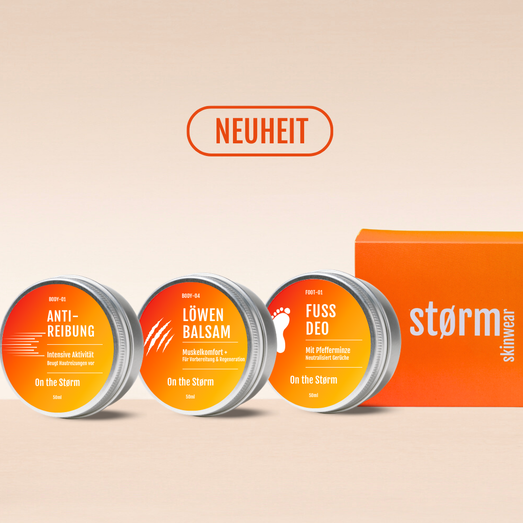 Wettkampf-Paket – Regeneration, Anti-Reibung & Schweißschutz